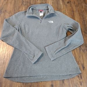 The North Face Fleece women's small gray pull over